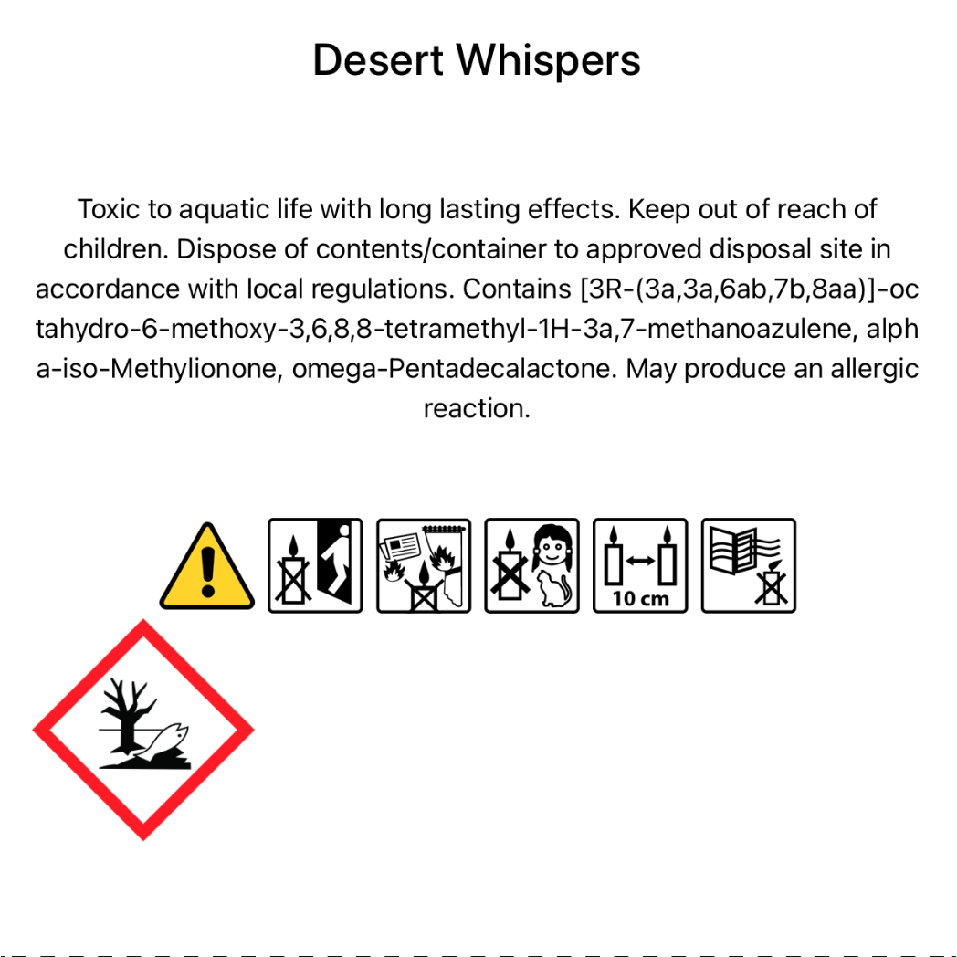 Desert Whispers - Candle Refill